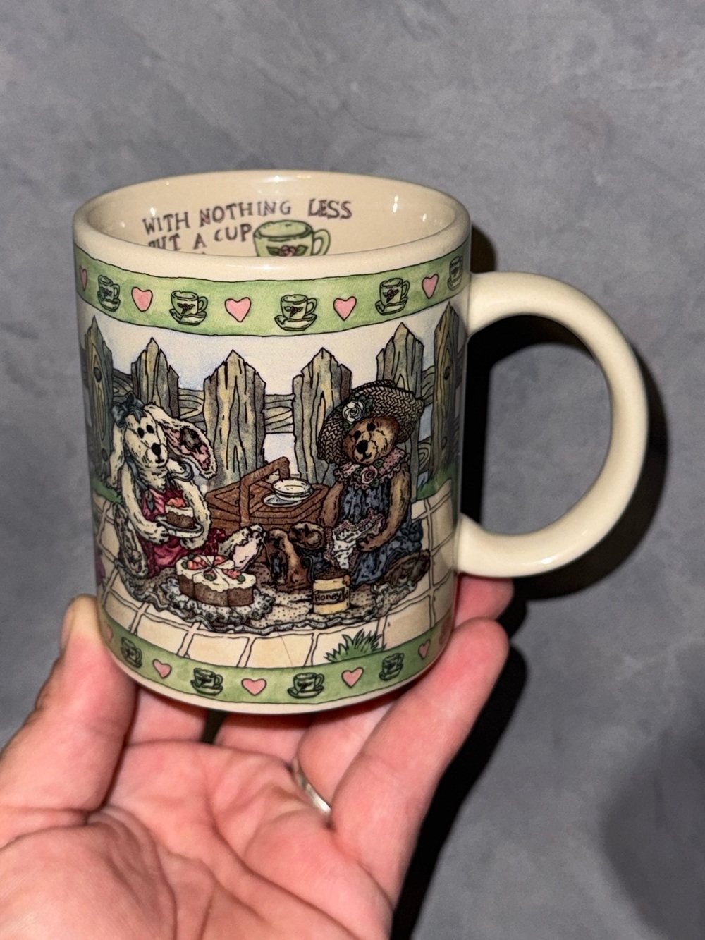 Boyds Collection Bearware Pottery 1998 Bear Mug Friendship